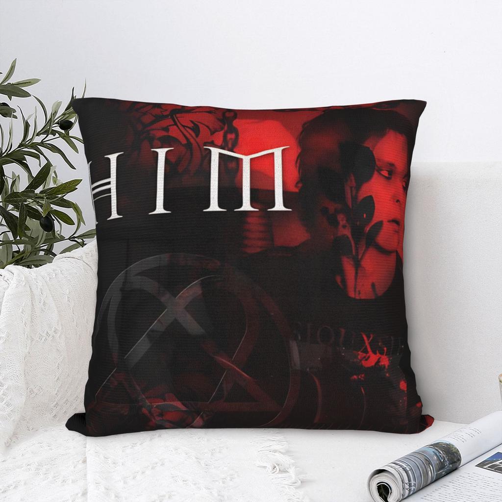 Him Ville Valo Rock Music Band Pillow Case Soft Pillow Cover Novelty Pillowcases For Living Room Bed Chair