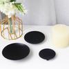 Black Golden Iron Candle Holders for Pillar Candle and Incenses Cones for Weddings and Home Decoration