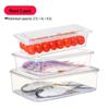 Plastic Japanese-Style Fresh-Keeping Box with Lid for Refrigerator Storage