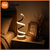 1PC Gold Spiral Desk Lamp, USB Three-tone Light, Suitable for Bedroom, Study, Living Room Decoration Office