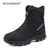 Marke Herrenstiefel Rutschfeste Herren Stiefeletten Winter Wasserdichte Herren Arbeitsstiefel Herren Motorradstiefel Outdoor Wüstenstiefeletten