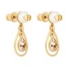 Dior Dewdrop Design Resin Pearl Earrings Women Earrings Gold E4035WOMCY_D01L