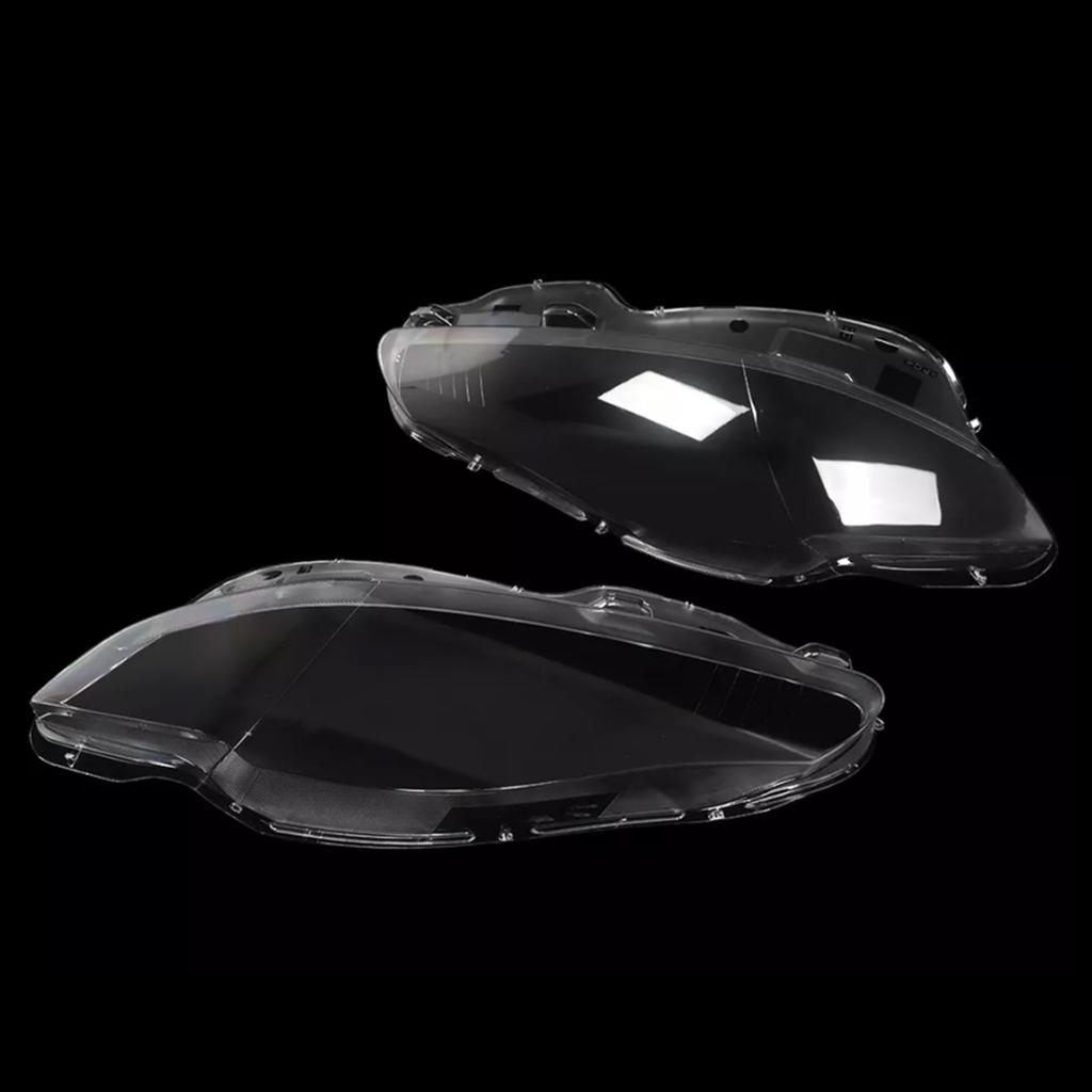 Pair Front Headlight Lens Cover Shell Clear For Jaguar XJ XJL 2010-2019