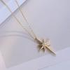 Fashion Geometric Star Pendant Necklace, Suitable for Women's Daily Leisure Fashion Accessories