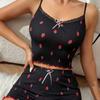 VEZFAA Women's Fashion Casual Summer Spring Sleeveless Suspenders Trousers Pants Suits