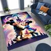 3D Tištěný Kreslený Koberec Minnie Mickey Mouse do Ložnice Obývacího Pokojí Pohovky Domu Rohožka Dekorace, Velký Dětský Protiskluzový Podlahový Koberec Dárek