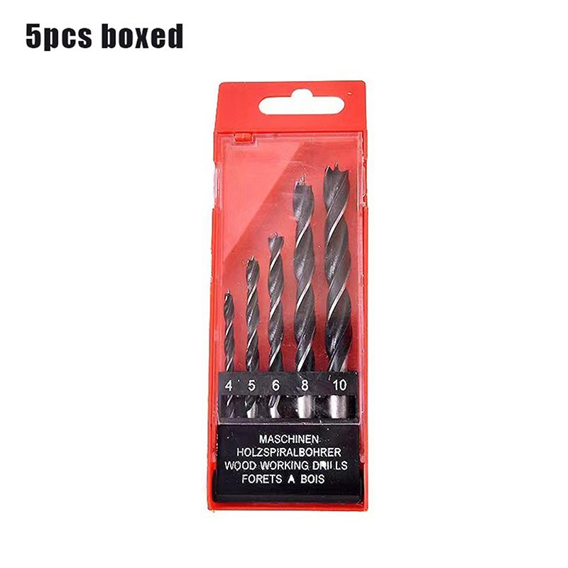 5/8Pcs Electric Drill Bit Drilling Twist Drill Tool 3-10Mm Three Pointed Woodworking Drill Dc Branch Drill Drilling