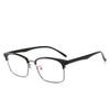 Trendy Round Semi-Rimless Ultralight Eyeglass Frames for Men & Women