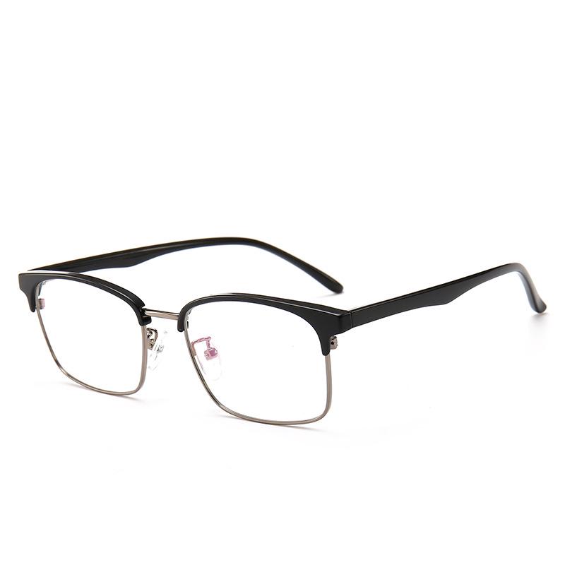 Trendy Round Semi-Rimless Ultralight Eyeglass Frames for Men & Women