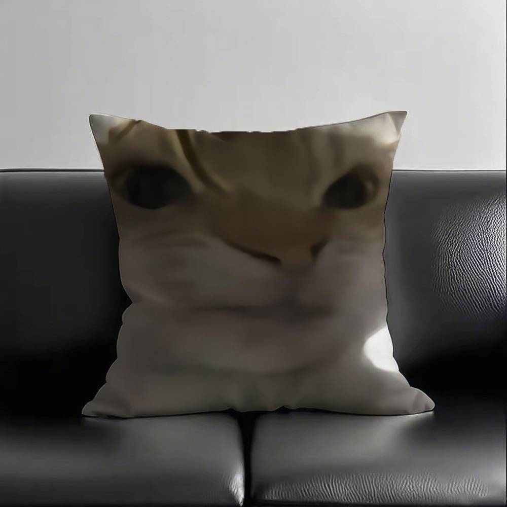 1pc CAT MEME 029 Pillow Case Square Bedroom Sofa Leisure Comfort Cushion Car Living Room Home Decoration