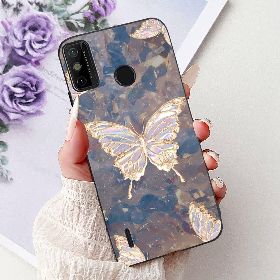 For Tecno Spark 6 Go KE5j KE5k Case For Tecno Spark Go 2020 KE5S Cover Silicone Cute Fashion Flowers Funny Painted Back Cover