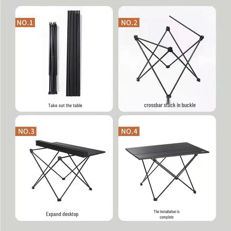 Ultralight Portable Folding Table for Camping, Fishing, Picnic, BBQ, and Night Market.