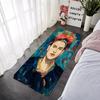 Doormat Flannel Floor Mat Indoor Foot Rug F-Frida K-Kahlo Bedside Mats Kitchen Corridor Absorbent Carpet Ideal for Balcony Decor