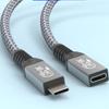 High Speed Type C Extension Cable 40Gbps Male To Female Type C Portwith 8K 60Hz Video Support and 240W Power Delivery