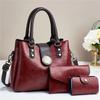 Women's bag 2026 new European and American fashion retro large capacity shoulder crossbody portable three-piece set
