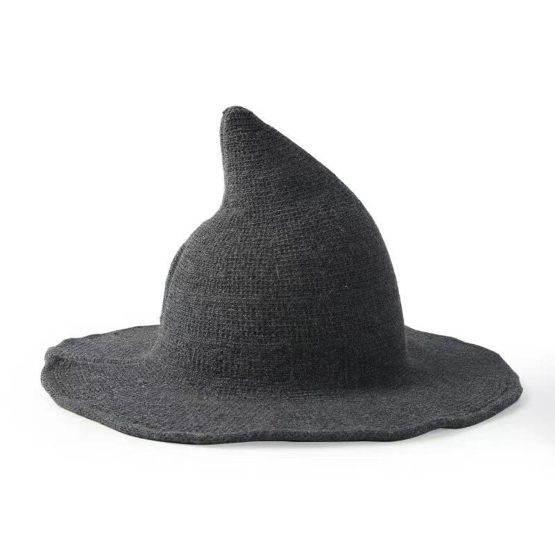 Halloween Party Felt Witch Hats Fashion Women Masquerade Cosplay Magic Wizard Hat for Party Clothing Props