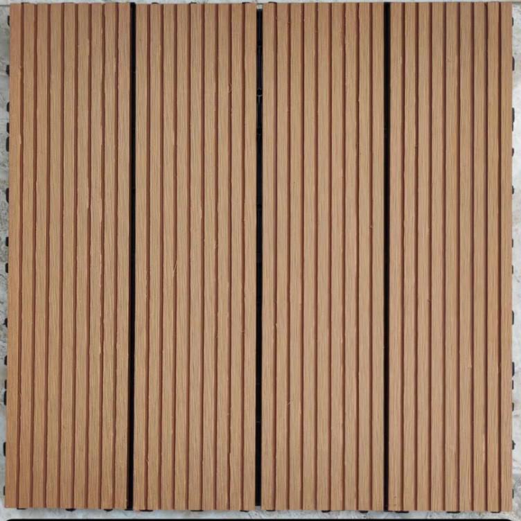 Outdoor Composite Wood-Plastic Flooring: Durable, Anti-Corrosion, Self-Laying for Patio, Balcony, or Terrace