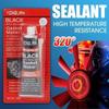 Engine Sealant Car High Temperature Silicone Repair Glue Black Liquid Gasket Sealer Oil Resistant Gasket-Free Car Sealant
