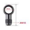 Aluminum banjo adaptor Bolt AN3 AN4 AN6 AN8 AN10 an to 12mm 14mm 16mm 18mm brake fitting Black