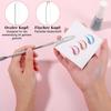 50 Sheets Disposable Nail Polish Palette Sheets, Waterproof Nail Art Mixing Tool with Stainless Steel Stirring Rod Portable Gel Polish Palette Paper