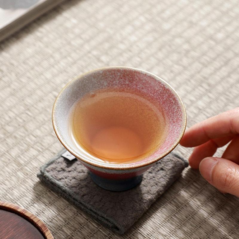 Japanese Ceramic Tea Cup Stoneware Chinese Kungfu Gongfu Teacup Household Drinkware Teaware Tea Ceremony Individual Master Cup