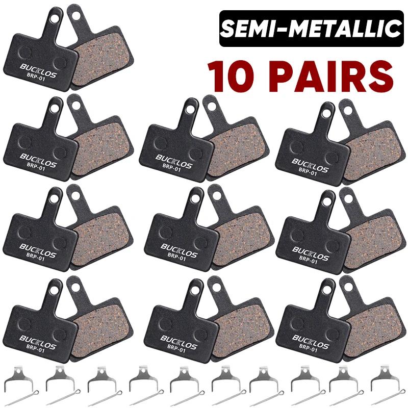 BUCKLOS Semi-Metal Brake Pads Mountain Bike Hydraulic Disc Brake Pads for SHIMANO B01S B05S MTB Road Bicycle Cycling Brake Part