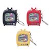 Retro Mini TV Keychain With Light And Sound Effects Vintage Design Sturdy Plastic Keyring For Enthusiasts