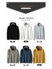 Men's Heavyweight Cotton Long-Sleeve T-Shirt with Plus Velvet Hood - Autumn/Winter Loose Base Layer Top