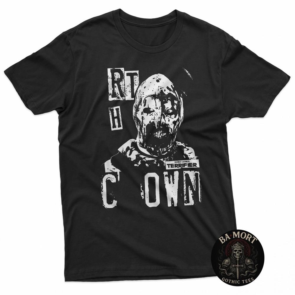 Terrifier Art The Clown Bloody Face High Contrast Horror TShirt Unisex T-Shirt XXL