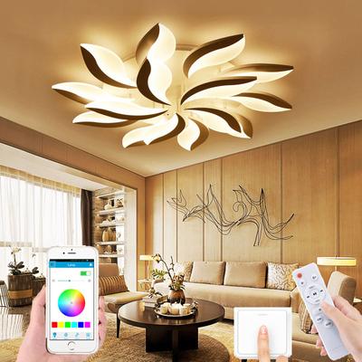 Plafoniera modernă pentru sufragerie Lampă pentru dormitor Lampă cu suspendare cu Led Nouă Lampă de control prin APP cu telecomandă Plafoniere