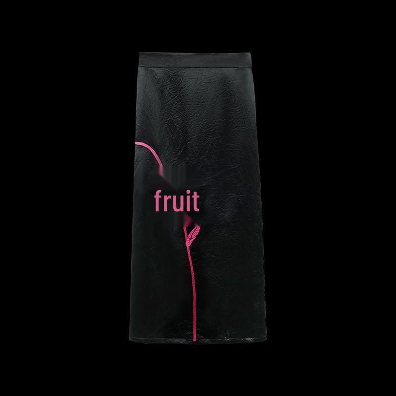 Heco New Chinese Style Rose Embroidered Acetate Midi Skirt