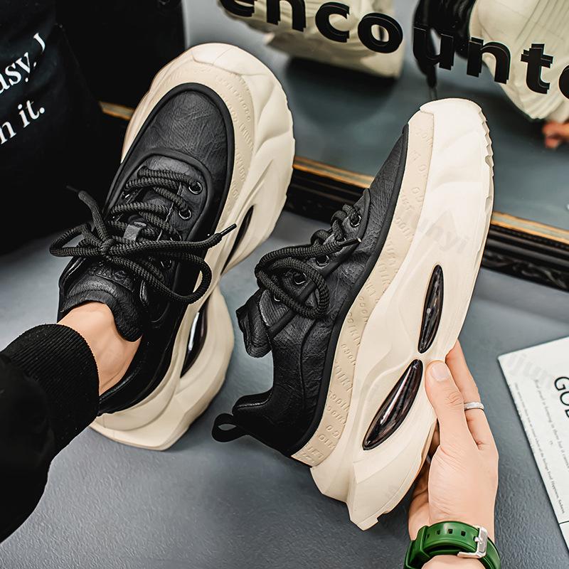 Fashion Height Increasing Casual Men's Shoes 2025 Spring Fashion Trend Versatile Sports Thick Soled Shoes Fashion Trend Chunky sneakers