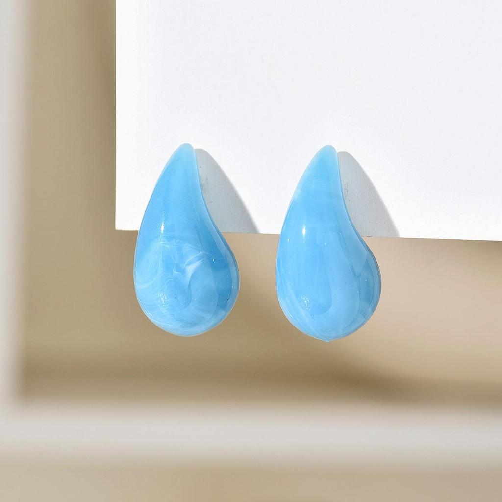 Plump Water Drop Acrylic Dangle Earrings - Simple & Fashionable Jewelry for Women