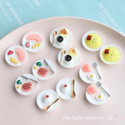DIY Food Simulation Refrigerator Magnet Accessories: Steak, Coffee, Pasta