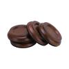 4 Stück Klavierrollenbecher Schwarznuss Untersetzer Rutschfester Bodenschutz für Möbel