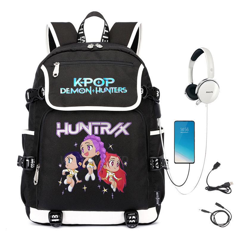 School Bag College Wind Large Capacity Middle School High School Student Cartoon Backpack