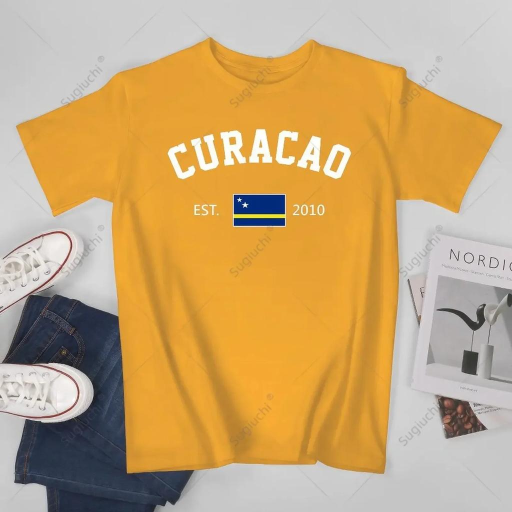 Unisex Unisex Curacao Est2010 Independence Day Tshirt Tees T Shirts WoUnisex Boys 100 Cotton TShirt