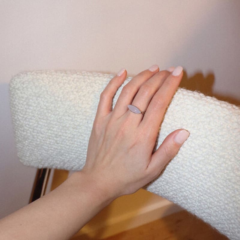 

turntable Lake ring (chalcedony) 14