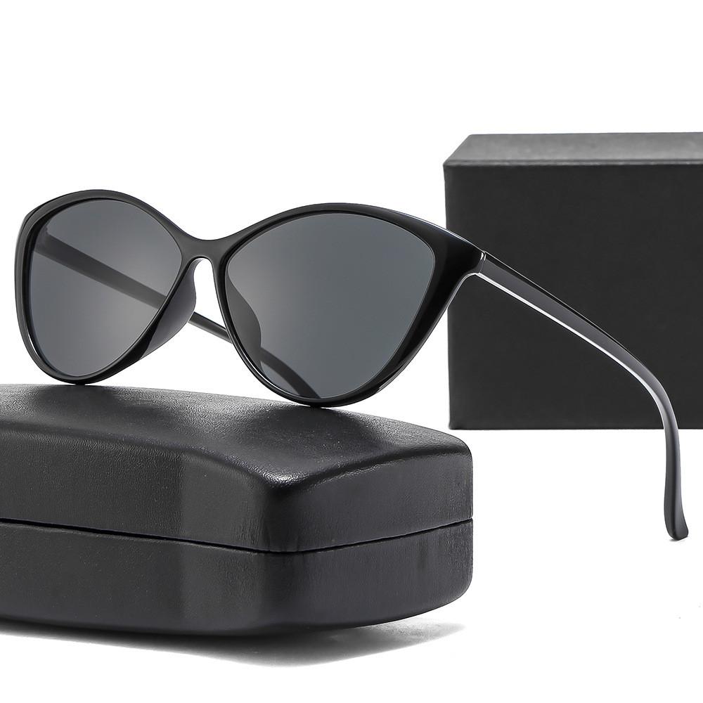 Cat Eye Sunglasses Women Uv400 Black Frame Tortoise Lens For Outdoor Fashion