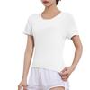 Women's Ice Silk Slim-Fit Quick-Dry Yoga & Running T-Shirt - Short Sleeve, Round Neck, Summer Activewear
