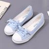 Kanvas Sığ Kesim Yazlık Düz Spor Günlük Bayan Yumuşak Sneaker Platform Tenis Kadın