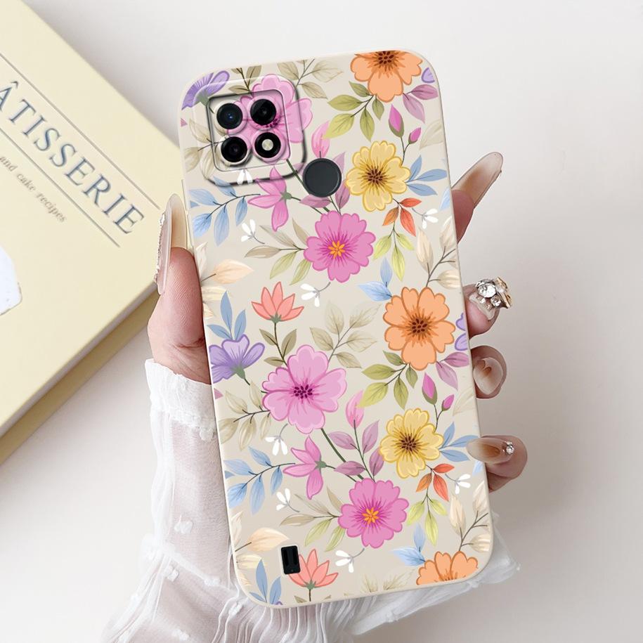 For Realme C21 RMX3201 Case Realme C25 Cover Popular Sunflower Soft Silicone Phone Case For Realme C25S C25Y C21Y C 21 C 25 Capa