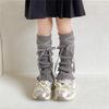 Sock Sleeves Fashionable Tie Bowknot Girls Stackable Socks Comfortable Leg Cover for Daily Wear and Parties