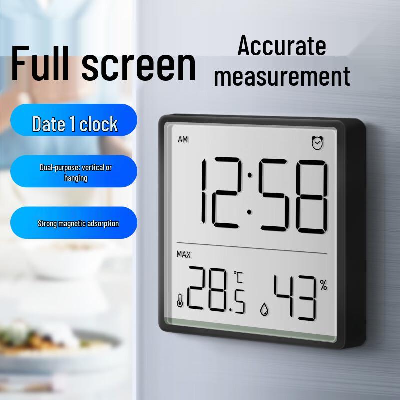 MaShi Hoge-Precisie Digitale Thermo-hygrometer Klok