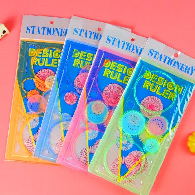 

Non-Toxic Creative Gears Geometry Spirograph Drawing Stencils Set Painting Template Art Crafts Kids Educational Toy Variety Of Flowers