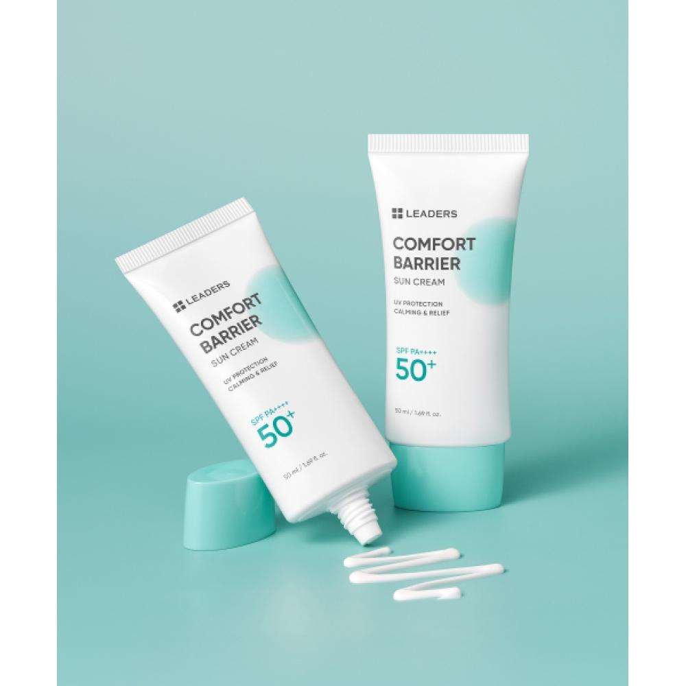 Leaders Cosmetics [zinc 100 Inorganic Tea] Leaders Comfort Barrier Sun Cream 50ml NONE