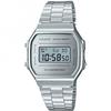 Casio A168WEM-7DF Digital Quartz Silver Stainless Steel Watch