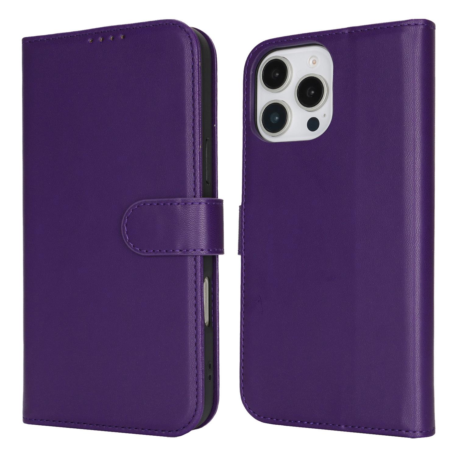 

Double - folded edge wallet - style card - inserting leather cases for iPhone 16 Pro Max, iPhone 16 and iPhone 16 Pro iPhone 16
