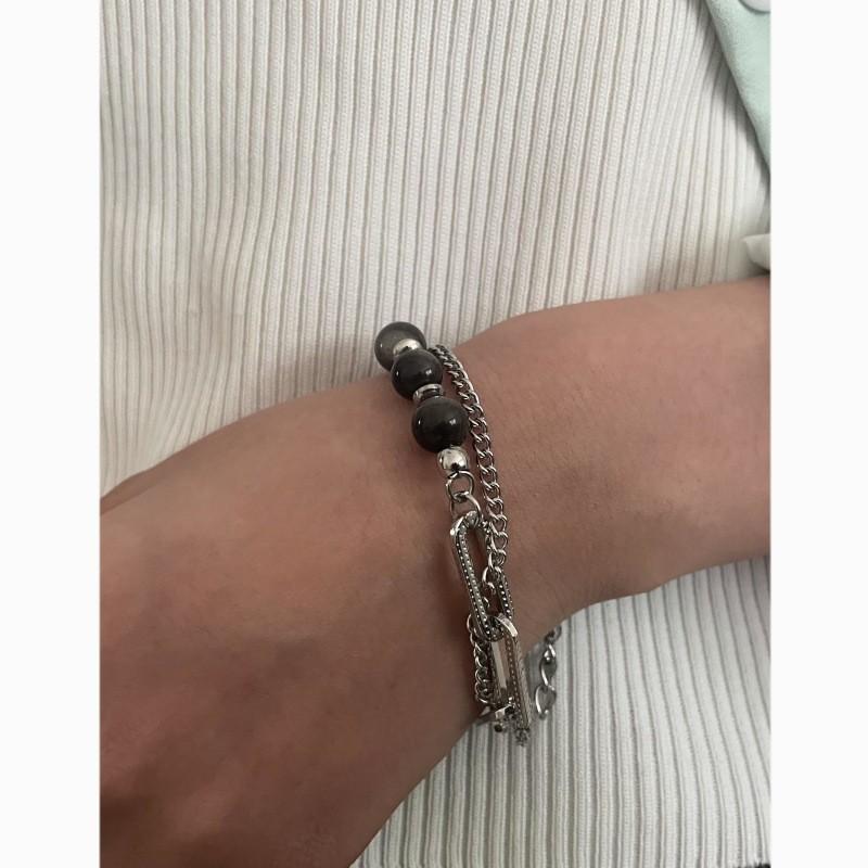 Original Geometric Stainless Steel Silver Stone Mens And Womens Jewelry For Hip Hop Style
