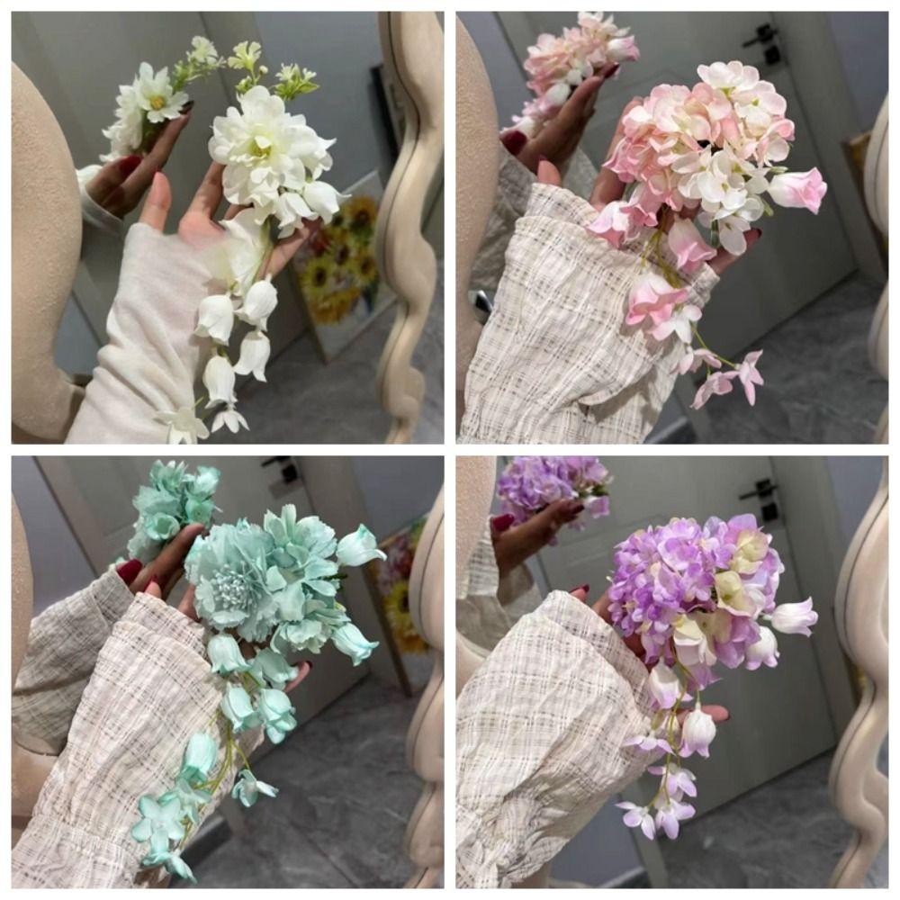 Colorful Hanfu Hair Accessories Ancient Style Chinese Style Hair Clip Flower Hairpin  Women